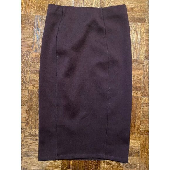 Zara Skirt Women's Medium Purple Knee Length Stretch High Waist - Picture 1 of 3